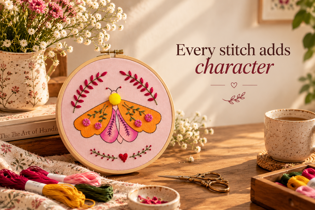 Every stitch adds character.