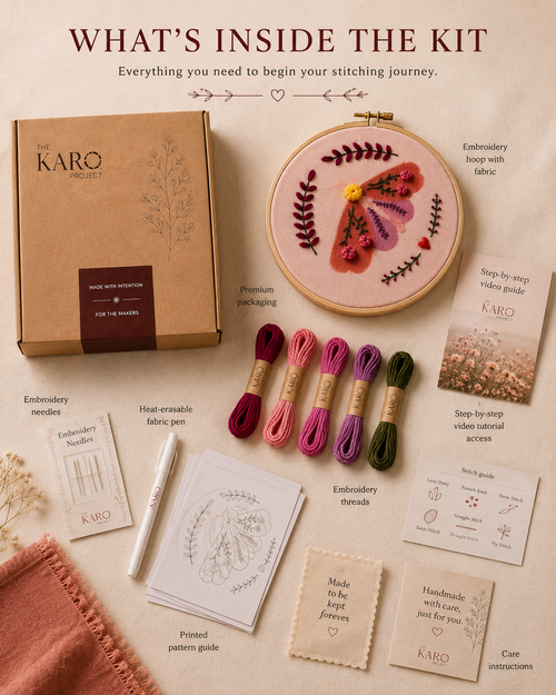 The Wild Bloom Moth Embroidery Kit