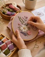 The Wild Bloom Moth Embroidery Kit